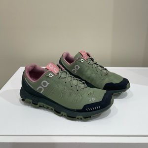 Womens On Cloud-venture Trail Running Shoes - Green/Pink || Size W5.5